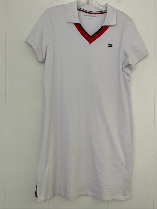 Tommy Hilfiger Dresses & Skirts - Tommy Hilfiger Sport White Polo Dress with Red and Navy V-Neck Trim Size Medium
